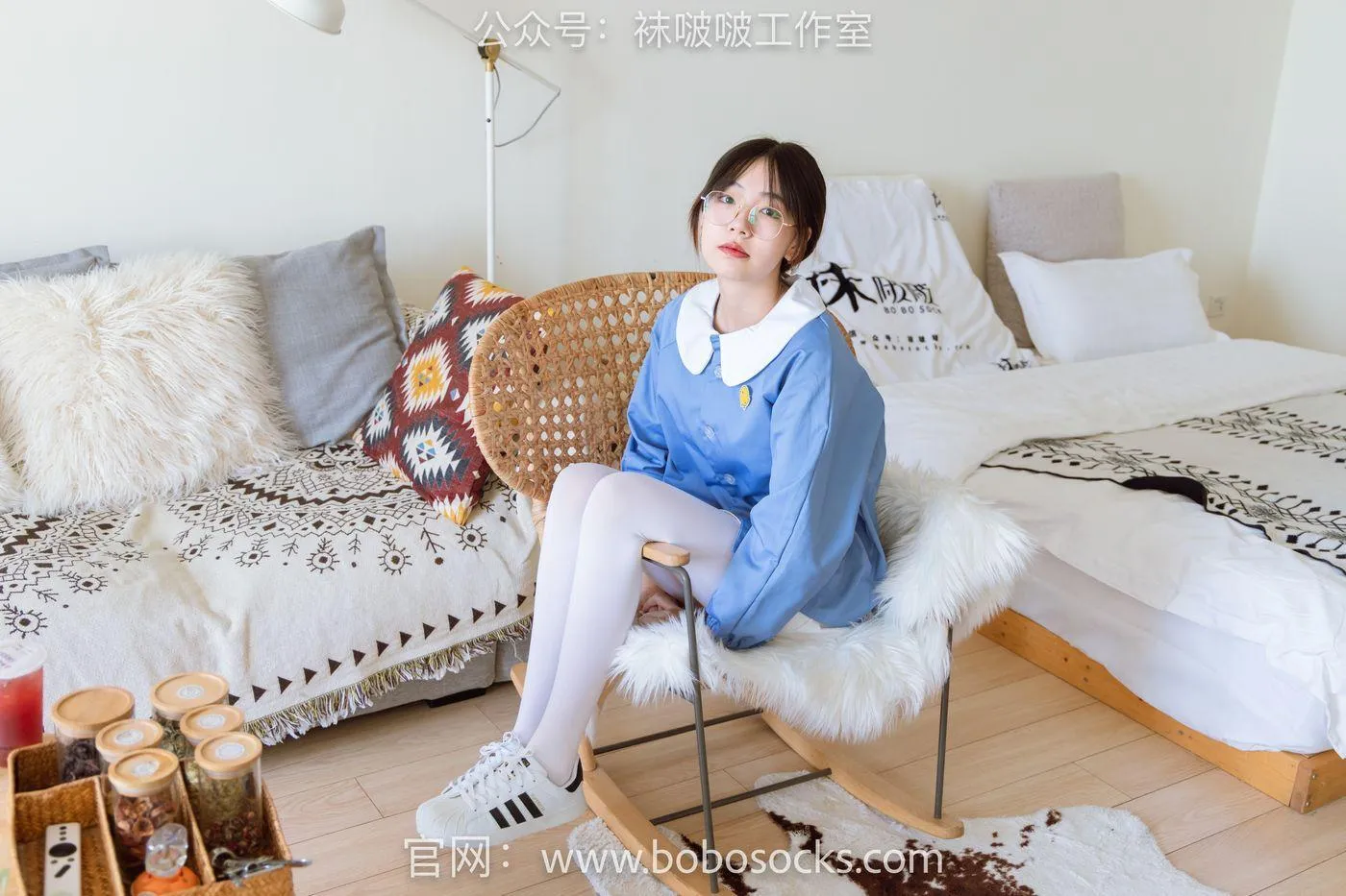 [BoBoSocks袜啵啵]NO.093 小甜豆-贝壳头、厚白丝 [132P]插图7